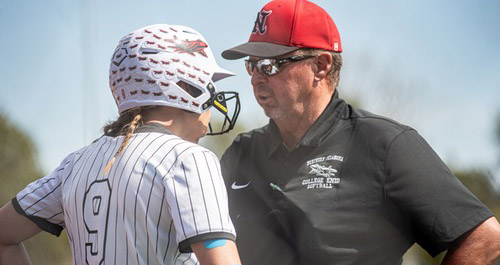 Lakelynn Thompson and Coach Kissel
